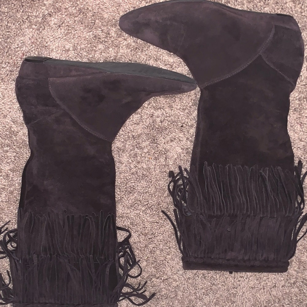 Brown GIANNI BINI tassel sandal-boots